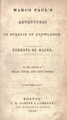 Forests of Maine cover