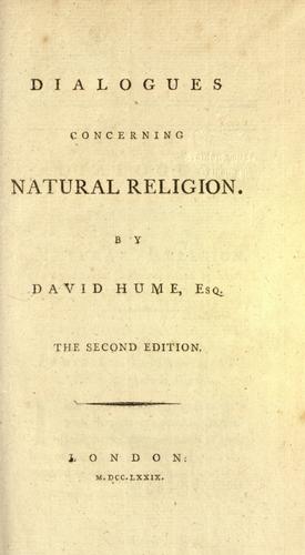 Dialogues Concerning Natural Religion cover