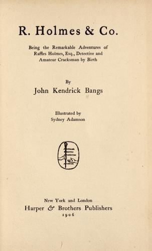 R. Holmes & Co. cover