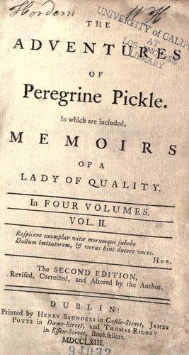 Adventures of Peregrine Pickle cover