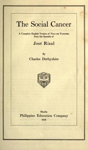Noli Me Tangere cover