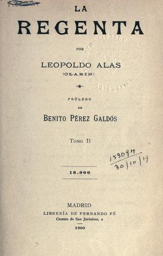 La Regenta cover