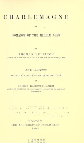 Legends of Charlemagne, or, Romance of the Middle Ages cover