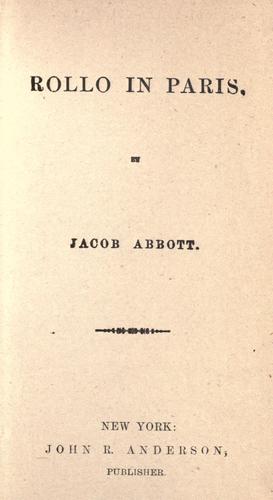 Rollo in Paris cover
