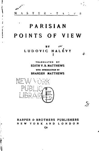 Parisian points of view cover