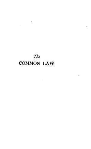The Common Law cover