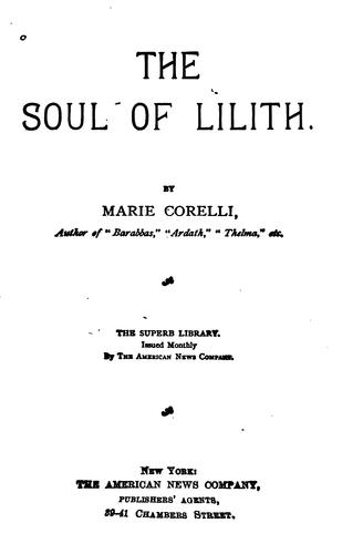 The soul of Lilith cover