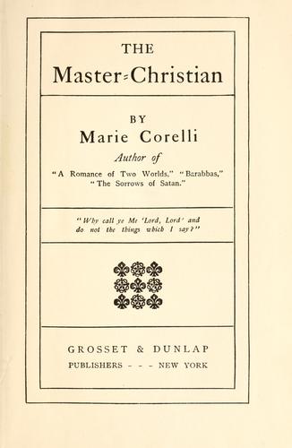 The master-Christian cover