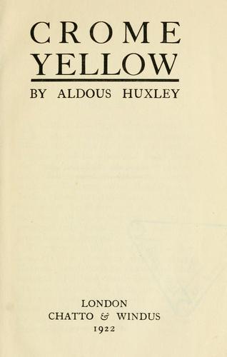 Crome Yellow cover