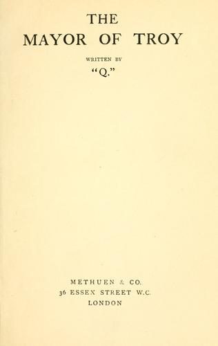 The Mayor of Troy cover