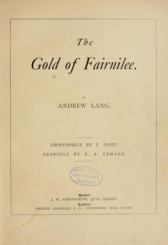 The gold of Fairnilee cover