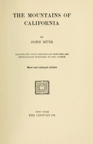 The Mountains of California cover