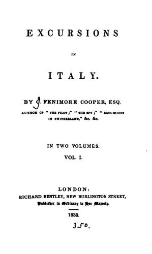 Gleanings in Europe, Italy cover