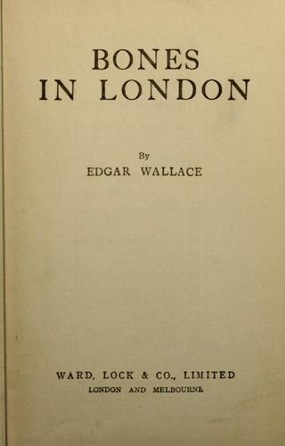 Bones in London cover