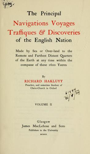 The Principall Navigations, Voiages, and Discoveries of the English Nations cover