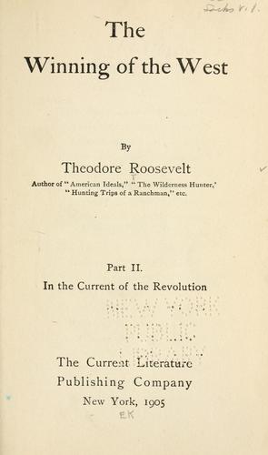 The winning of the West cover