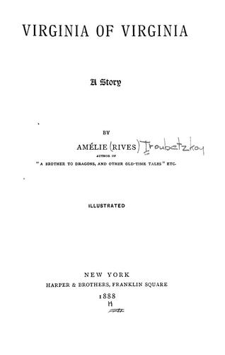 Virginia of Virginia cover