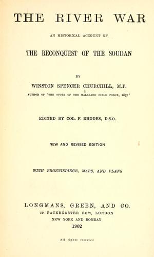 The River War cover