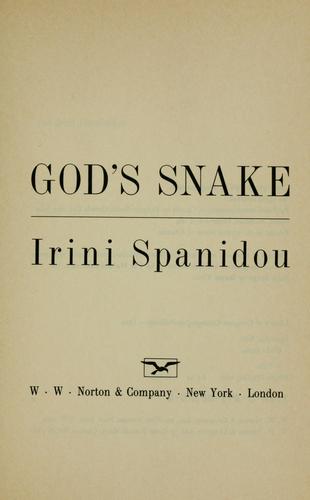 God's snake cover