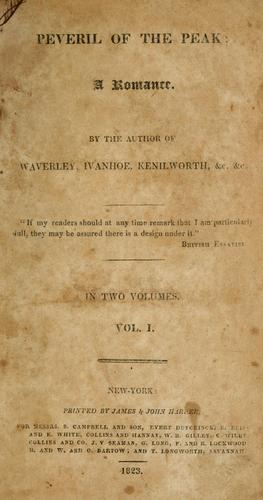 Peveril of the peak cover