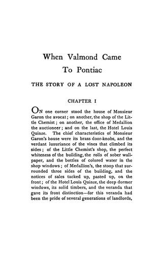 When Valmond came to Pontiac cover