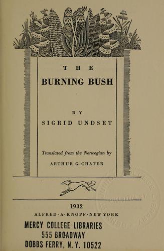 The burning bush cover