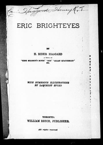 Eric Brighteyes cover