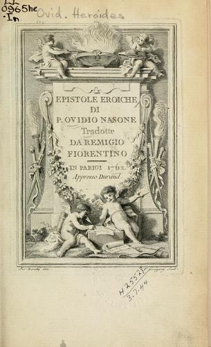 Ovid with an English Translation: Heroides and Amores cover