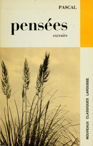 Pensées cover