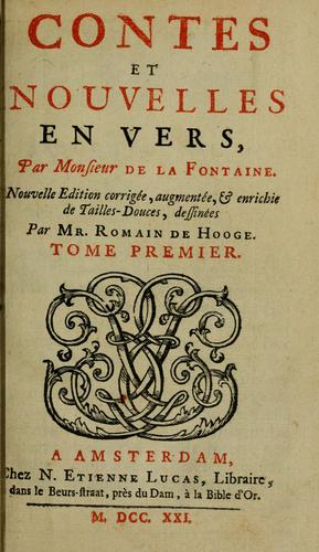 Contes et nouvelles en vers cover