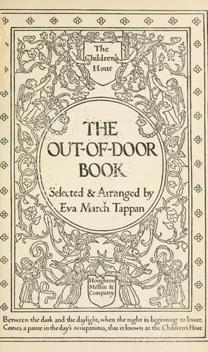 The out-of-door book cover