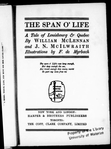 The span o'life cover