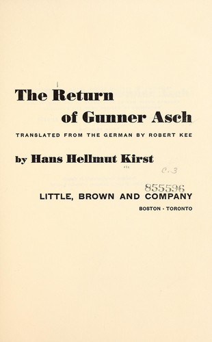 The return of Gunner Asch: zero eight-fifteen III cover