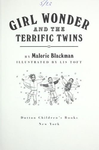 Girl Wonder and the Terrific Twins cover