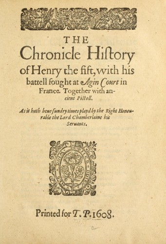 Henry V cover