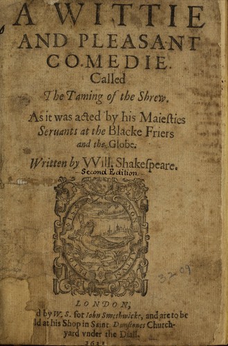The Taming of the Shrew cover