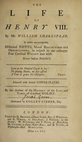 King Henry VIII cover
