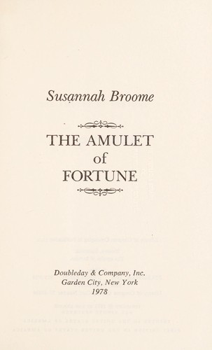 The Amulet of Fortune cover