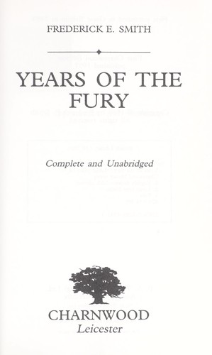 Years of the Fury cover