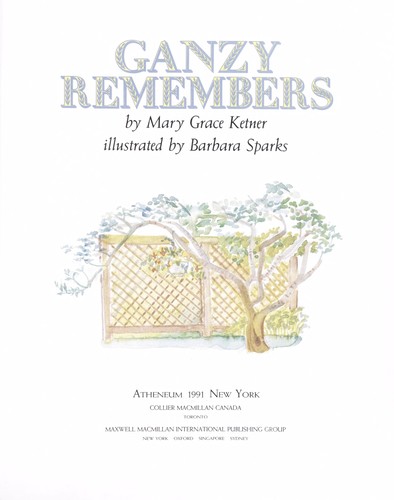 Ganzy remembers cover