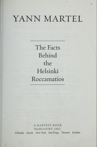 The Facts Behind the Helsinki Roccamatios cover