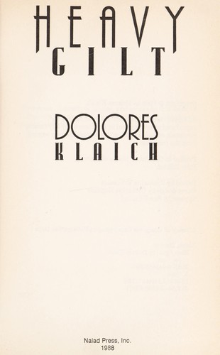 Heavy gilt cover