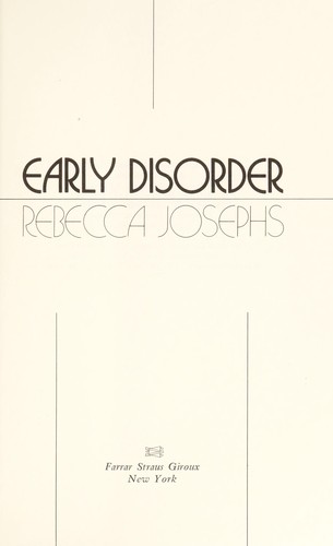 Early disorder cover