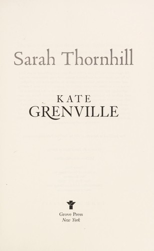 Sarah Thornhill cover