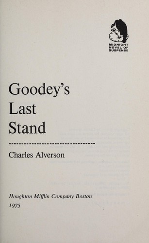 Goodey's last stand cover