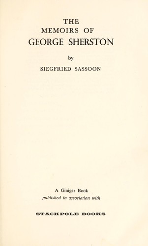 The memoirs of George Sherston cover