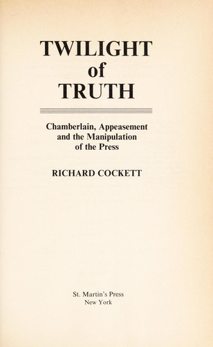 Twilight of truth cover