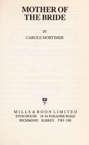 Mother of the Bride cover