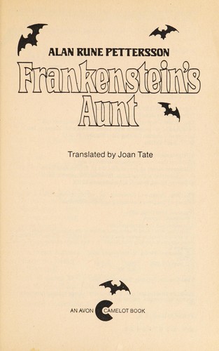 Frankenstein's aunt cover