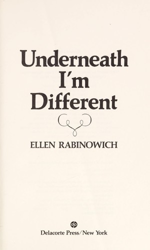 Underneath I'm different cover